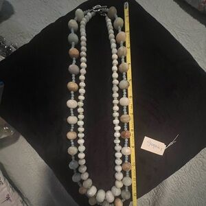 *From my Mom’s closet ~ Set of 2 Vintage raw aquamarine gorgeous necklaces!